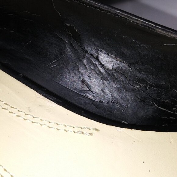 Ellen Tracy | Black Open Toe Wedges Sz 9.5 - Picture 4 of 6